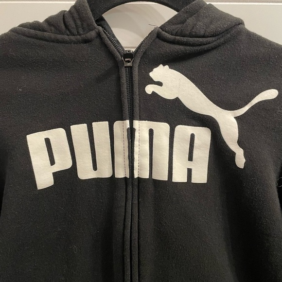 Boys Puma Black Jacket - Picture 3 of 6